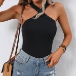 Fashion Solid Color Sleeveless Tops