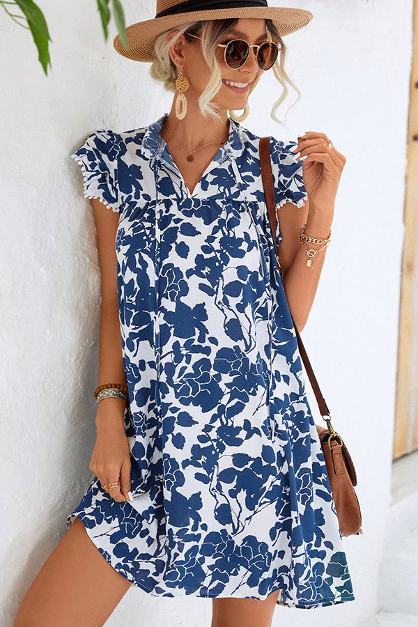 0000_aea506a2-1b22-45ac-b343-81f751a38430.jpg Fashion Printed Ruffled Sleeves Casual Dress - Image 1