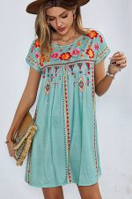 Fashion Casual Printed Mini Dress