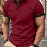 Breathable Regular Fit Golf Shirt, Men's Casual V-Neck T-Shirt Short Sleeve For Summer, Men's Clothing - Image 6