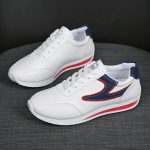 Women's Colorblock Casual Sneakers, Lace Up Platform Soft Sole Jogging Shoes, Low-top Breathable Fitness Shoes - Image 7