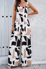 Fashion Printed Sleeveless Casual Jumpsuit - Image 5