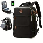 Men's Travel Backpack, Waterproof Computer Backpack, With Shoe Compartment, Computer Carry-on Backpack - Image 10