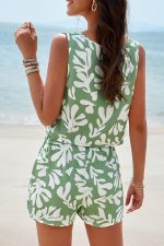 Fashion Smocked Waist Casual Two Pieces Sets - Image 3