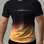 Men's Fashion Gradient Color Sports T-shirt, Casual Stretch Round Neck Tee Shirt For Summer - Image 4