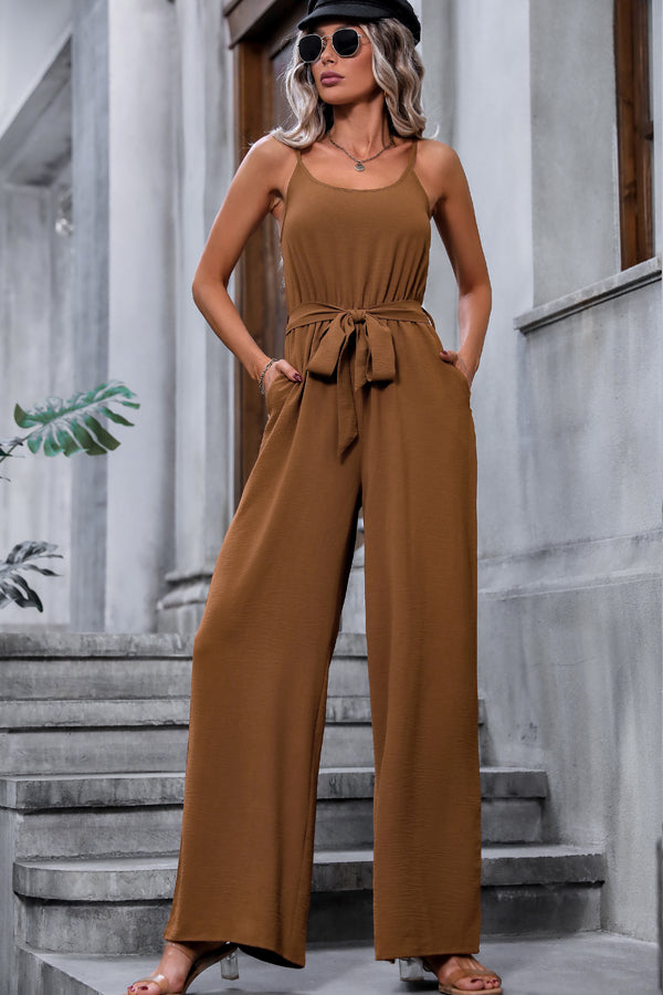 02_4756281d-acd5-4615-af48-3095586d6a87.jpg Fashion Knot Waist Solid Color Casual Jumpsuits - Image 1