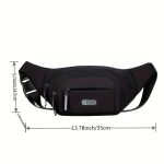 New Waist Bag Men's Multi-functional Large-capacity Waterproof Fashion Cash Register Business Bag Wear-resistant Sports Waist Bag Mobile Phone Bag