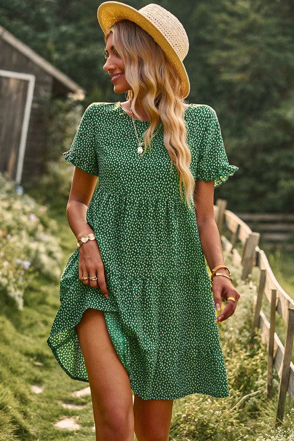 03_256e0e40-ba35-4dff-a586-51d800d0e303.jpg Floral Print Short Sleeve Mini Dress - Image 1