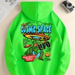UFO & Alien Print Hoodie, Cool Hoodies For Men, Men's Casual Graphic Design Pullover Hooded Sweatshirt With Kangaroo Pocket Streetwear For Winter Fall, As Gifts - Image 7