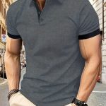 Breathable Regular Fit Golf Shirt, Men's Casual V-Neck T-Shirt Short Sleeve For Summer, Men's Clothing - Image 11