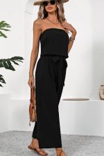 Bandeau High Waist Black Casual Jumpsuits - Image 6