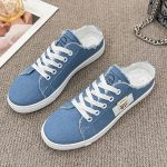 Casual Women's Slip-On Sneakers, Breathable Backless Flat Shoes, Lightweight Flat Outdoor Mule Shoes - Image 8