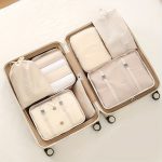 7pcs Large Capacity Travel Organizer Set, Nylon Packing Cubes With Storage Pouch For Clothes, Pants, Shoes, Socks - Vacation Style, Portable Luggage Bags - Image 6
