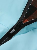 Multiple Pocket Design Men's Embroidery Long Sleeve Zip Up Drawstring Hooded Jacket, Men's Stand Collar Thin Jacket For Spring Outdoor - Image 12