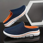 Men's Slip-on Mules Half Sneakers, Casual Walking Shoes Outdoor, Backless Sneakers, Open Back Shoes - Image 4