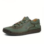 Men's Handmade Stitching Casual Shoes Flats Outdoor Walking Sneakers - Image 3