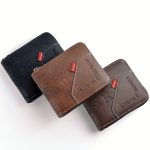 1pc Men's Business Wallet, Retro Letter Embossed Credit Card Holder, Gift For Men - Image 6