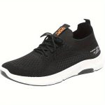 Men's Slip-on Sneakers With Shoelaces - Odor-resistant Athletic Shoes - Lightweight And Breathable - Image 4