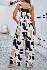 Fashion Printed Sleeveless Casual Jumpsuit - Image 6