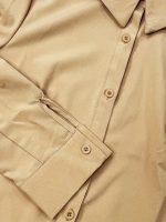Split Button Front Shirt, Casual Long Sleeve Curved Hem Shirt, Women's Clothing - Image 9