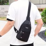 Men's Adjustable Chest Bag Outdoor Mountaineering Cycling One Shoulder Slant Cross Oxford Cloth Chest Bag - Image 9