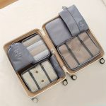 7pcs Large Capacity Travel Organizer Set, Nylon Packing Cubes With Storage Pouch For Clothes, Pants, Shoes, Socks - Vacation Style, Portable Luggage Bags - Image 3