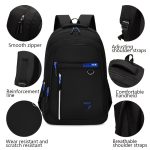 Men's Large Capacity Travel Backpack, Waterproof Laptop Backpack, Middle School, High School, And College Student Backpack - Image 7