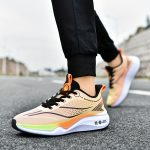 Men's Trendy Woven Knit Breathable Running Shoes, Comfy Non Slip Durable Soft Sole Sneakers For Men's Outdoor Activities - Image 7
