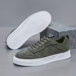 Men's Trendy Solid Colour Low Top Skateboard Shoes, Comfy Non Slip Casual Lace Up Sneakers For Men's Outdoor Activities - Image 6