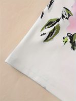 Floral Print Two-piece Suit Set, Elegant Double Breasted Blazer & Bodycon Skirt Outfits, Women's Clothing - Image 9