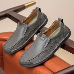 Men's Stitching Casual Loafers, Breathable Wear-resistant Anti-skid Slip On Shoes For Outdoor Walking Driving, Spring Summer And Autumn - Image 9