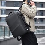 1pc Expandable Laptop Backpack, Waterproof Business Travel Backpack, Fits 15.6-Inch Laptop - Image 6