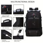 50L Large Capacity Hiking Backpack, Waterproof Outdoor Camping Rucksack, Multifunctional Hiking Mountaineering Bag With Shoe Compartment - Image 9
