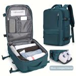 Multi Pocket Carry On Travel Backpack, Flight Approved Gym Bag With Shoe Compartment, Waterproof Laptop School Bag - Image 7