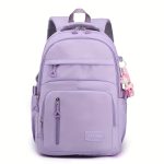 Lightweight Waterproof Business Computer Backpack, Multi-layer Large Capacity Student Schoolbag, Travel Essential Casual Backpack With Pendant - Image 3