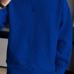 Men's Crew Neck Long Sleeve Sweatshirt, Casual Wear, Solid Pullover, Men's Clothing For Spring Fall Winter - Image 4