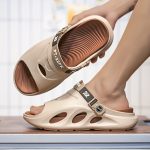 Men's Fashion EVA Slides, Non Slip Quick-drying Open Toe Slippers For Indoor Outdoor Walking, Men's Summer Beach Slides - Image 3