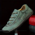 Men's Handmade Stitching Casual Shoes Flats Outdoor Walking Sneakers - Image 12