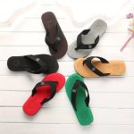 Men's Trendy Lightweight Portable Flip Flops, Comfy Non Slip Casual EVA Thong Sandals For Men's Outdoor Activities