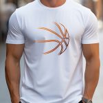 Basketball Graphic Print Men's Creative Top, Casual Short Sleeve Crew Neck T-shirt, Men's Clothing For Summer Outdoor - Image 3
