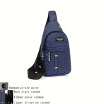Men's Adjustable Chest Bag Outdoor Mountaineering Cycling One Shoulder Slant Cross Oxford Cloth Chest Bag - Image 8