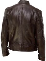 2026 Autumn And Winter New Zipper Cardigan Pocket PU Leather Small Stand Collar MotorcycleJacket Coat Men's Coat - Image 6