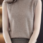 Solid Knit Mock Neck Tank Top, Casual Sleeveless Tank Top, Women's Clothing - Image 5