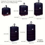 Expandable Wheeled Luggage Backpack, Foldable Large Capacity Travel Bag With Silent Resistant Wheel, Ideal For Business Trips & Studying Abroad - Image 18