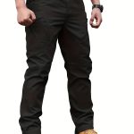 Men's Outdoor Multi Functional Tactical Pants, Multi Pocket Outdoor Hiking Sweatpants, Cargo Pants - Image 2