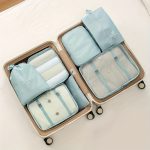 7pcs Large Capacity Travel Organizer Set, Nylon Packing Cubes With Storage Pouch For Clothes, Pants, Shoes, Socks - Vacation Style, Portable Luggage Bags - Image 2