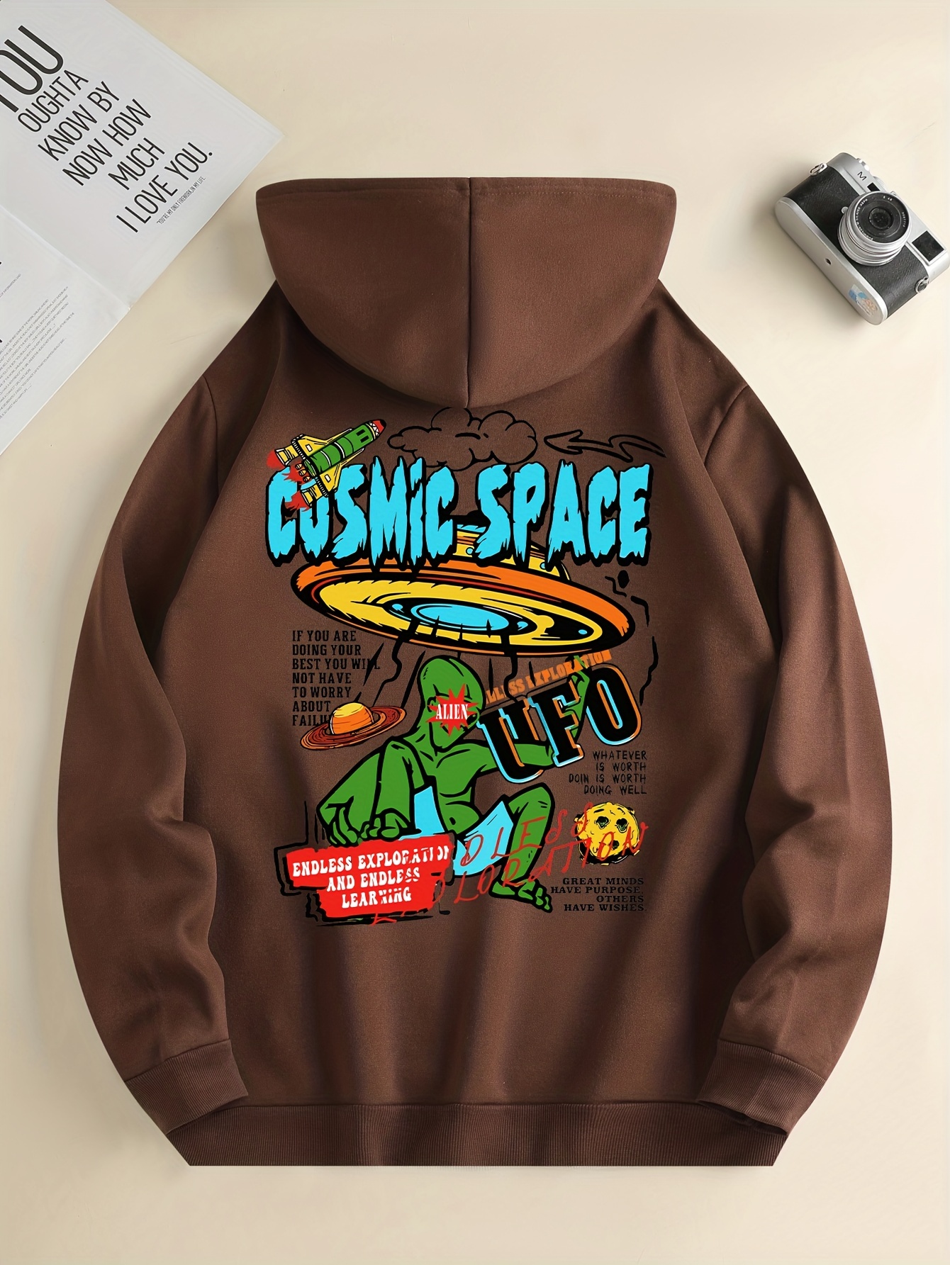 1e3676acb3e7518078c26cea5916c952.jpg UFO & Alien Print Hoodie, Cool Hoodies For Men, Men's Casual Graphic Design Pullover Hooded Sweatshirt With Kangaroo Pocket Streetwear For Winter Fall, As Gifts - Image 1