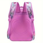 Mermaid Tail Backpack Set, School Bag With Lunch Box And Pencil Case, Cute Sequin Shoulder Bag, Insulated Lunch Tote, Sparkly Pink Leather Backpack Combo - Image 7