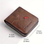 1pc Men's Business Wallet, Retro Letter Embossed Credit Card Holder, Gift For Men - Image 4
