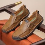 Men's Stitching Casual Loafers, Breathable Wear-resistant Anti-skid Slip On Shoes For Outdoor Walking Driving, Spring Summer And Autumn - Image 7